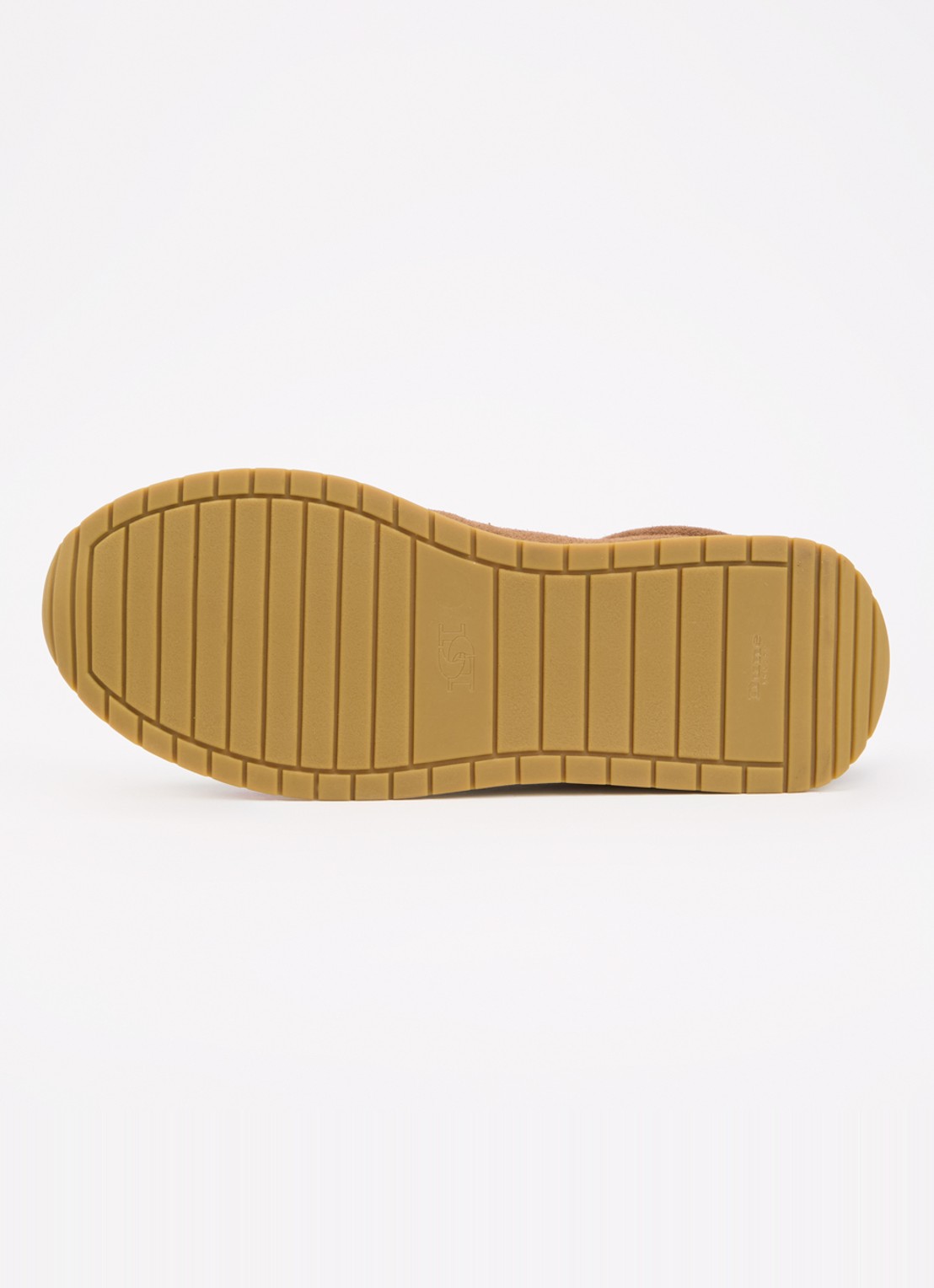 Dune London Ettah sneaker van leer met logo - detail 4 cognac