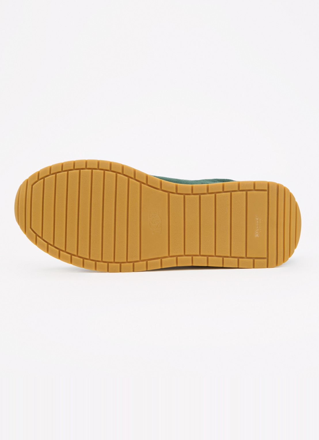 Dune London Ettah sneaker van leer met logo - detail 4 groen