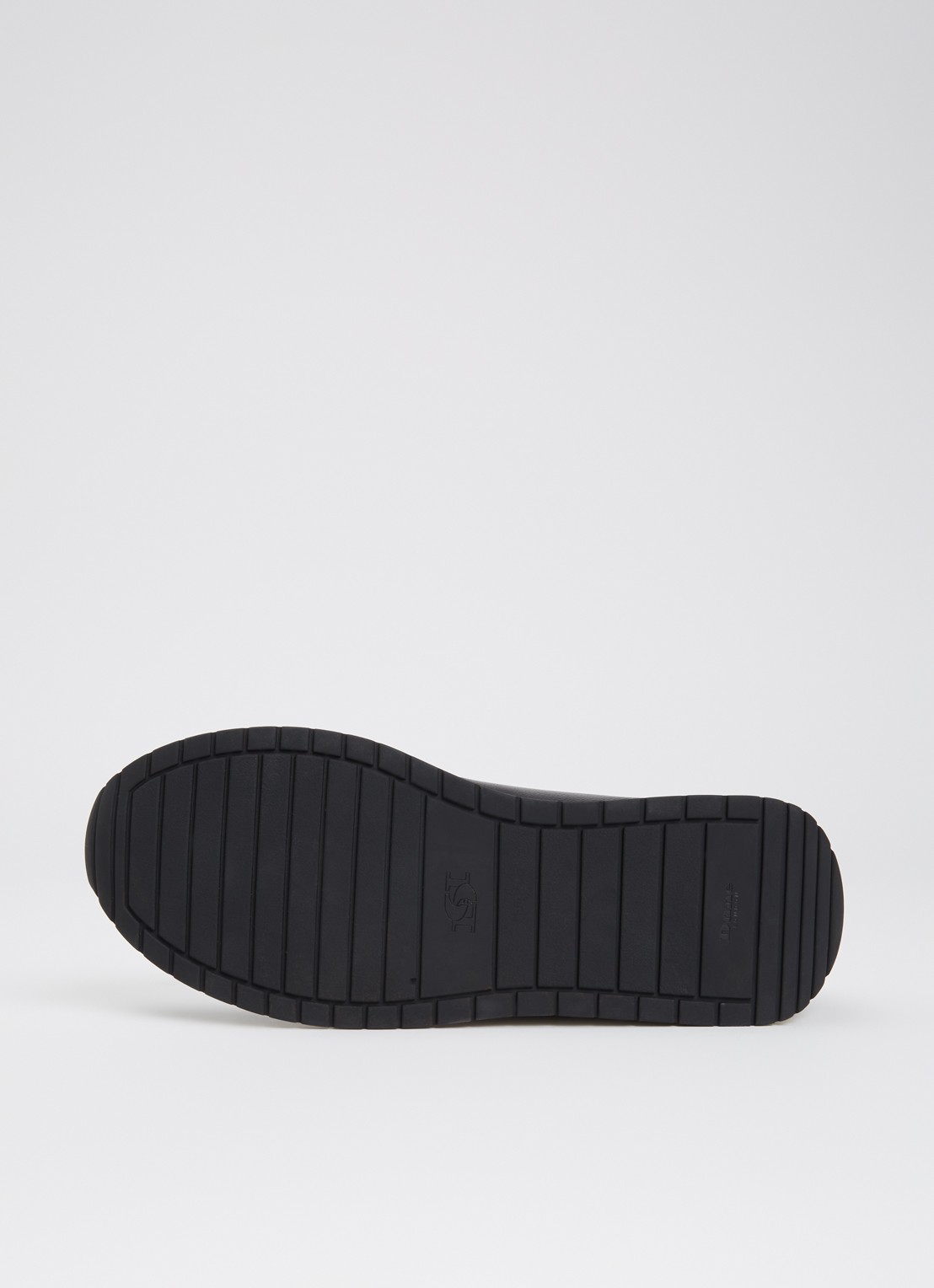 Dune London Ettah sneaker van leer met logo - detail 5 zwart