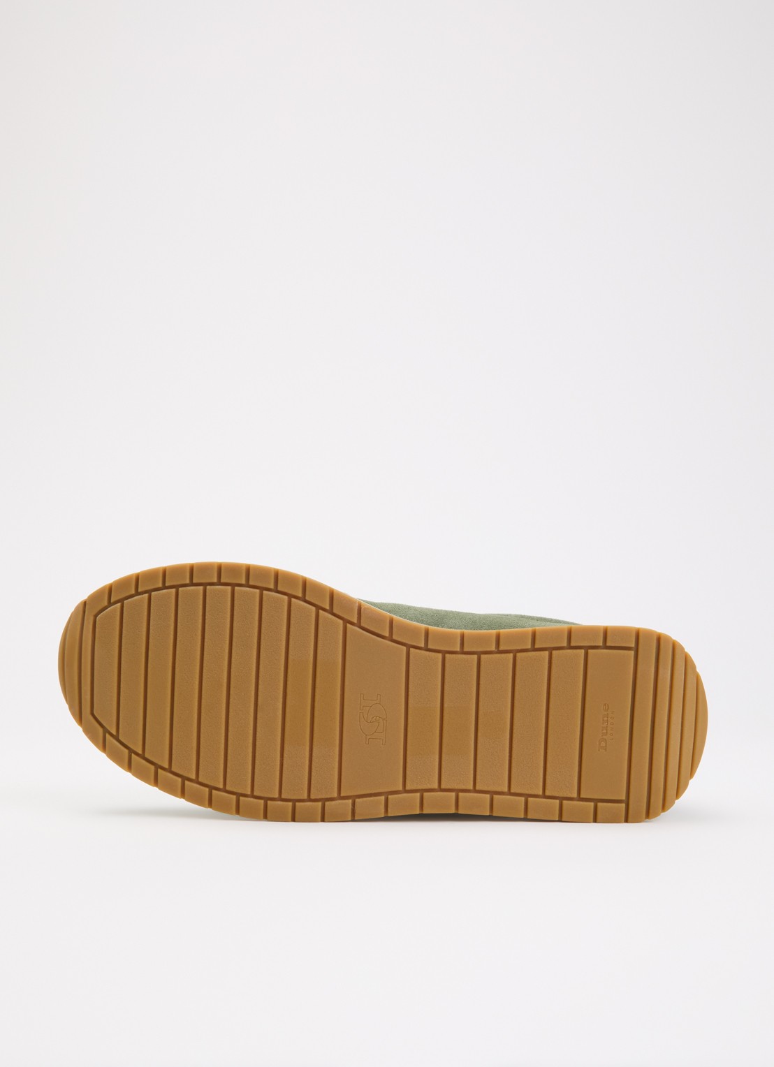 Dune London Ettah sneaker van leer met logo - detail 5 olijfgroen