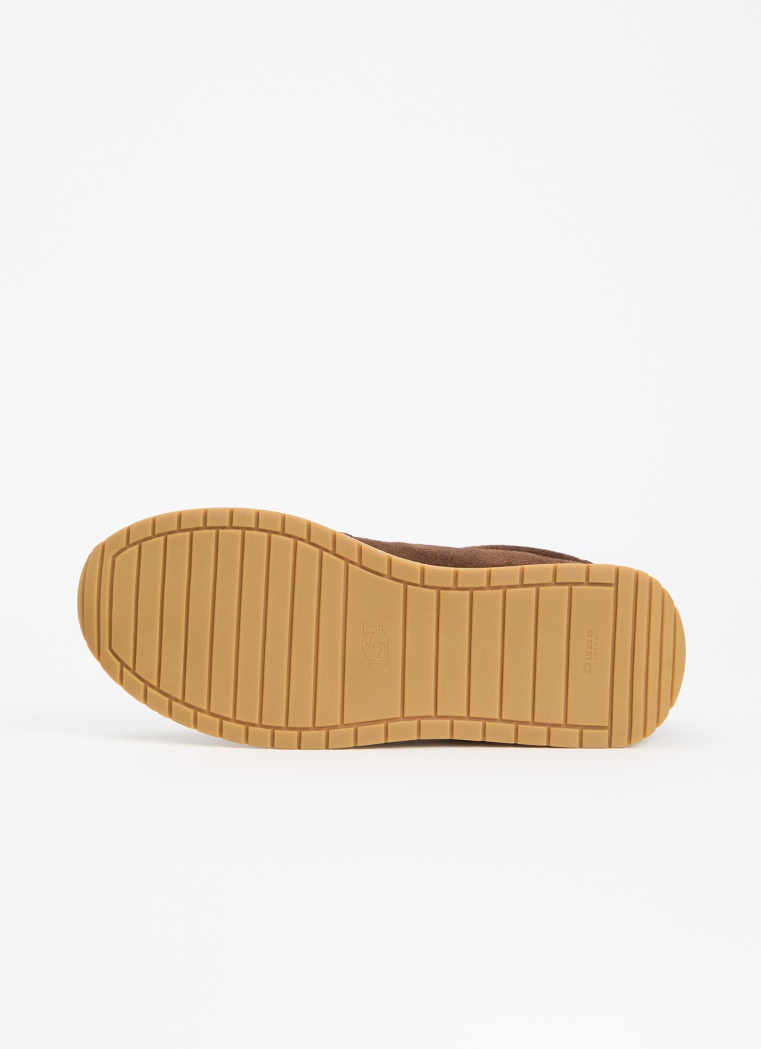 Dune London Ettah sneaker van leer met logo - detail 5 bruin