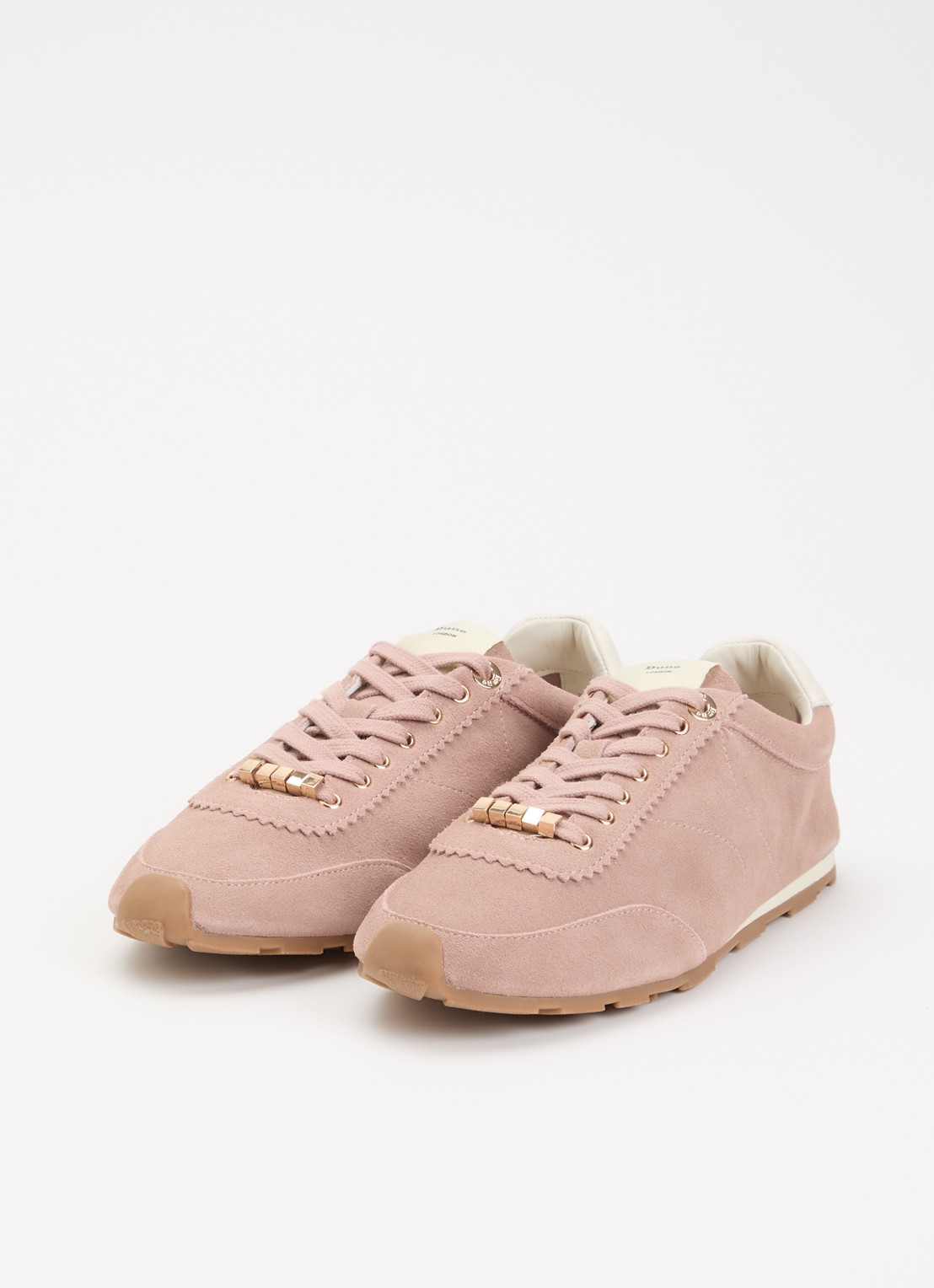 Dune London Evalinna sneaker van suède - detail 2 oudroze