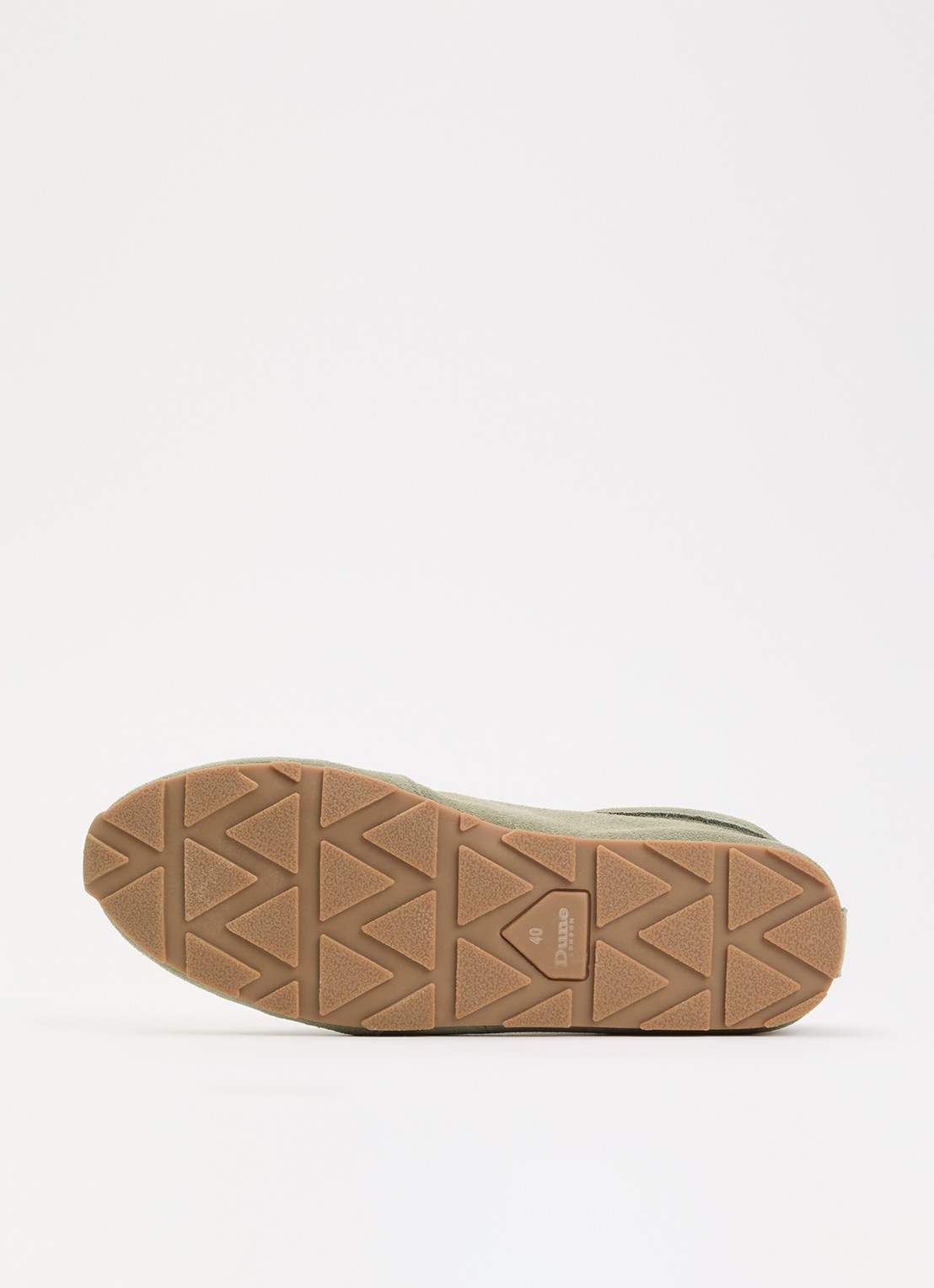 Dune London Evalinna sneaker van suède - detail 5 olijfgroen