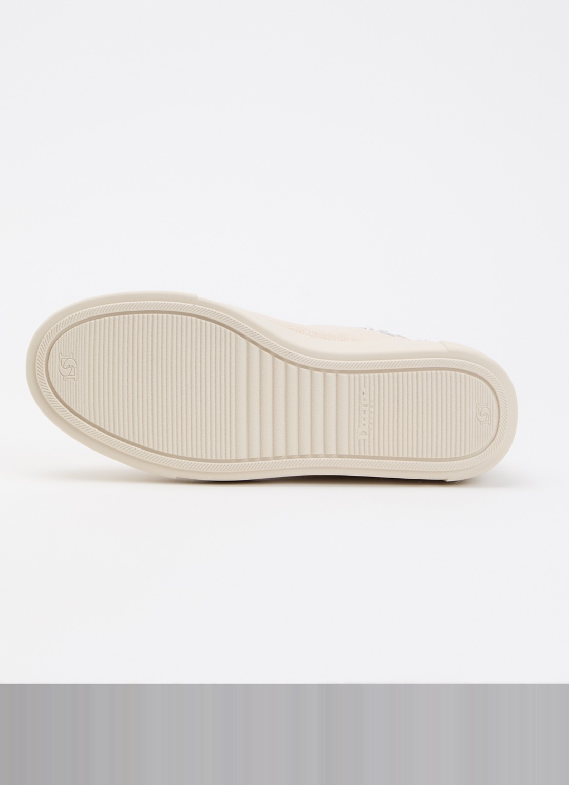 Dune London Evienne sneaker met plateauzool - detail 3 beige