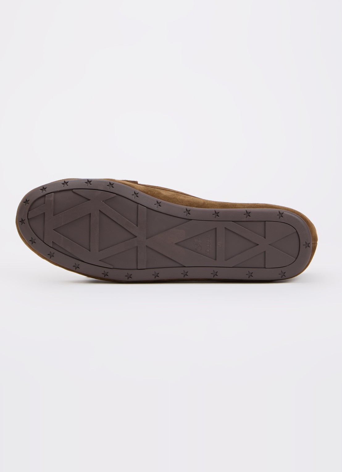Dune London Geen mocassin van leer met franjes - detail 3 bruin