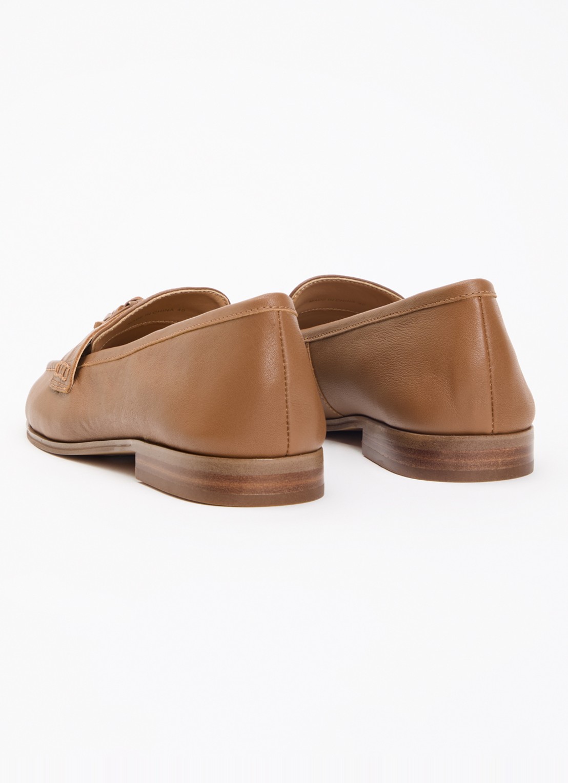 Dune London Giavonni loafer van leer - achterkant 5 bruin