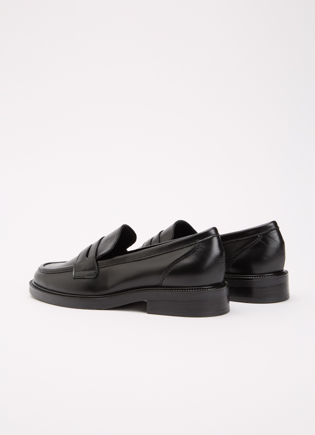 Dune London Giya loafer van leer - achterkant 2 zwart