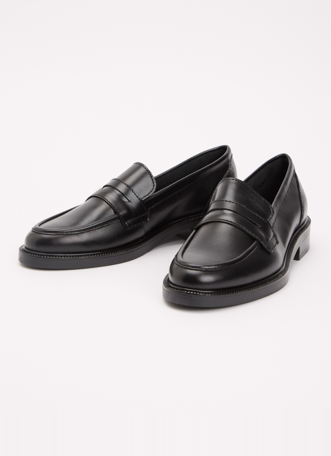 Dune London Giya loafer van leer - detail 3 zwart