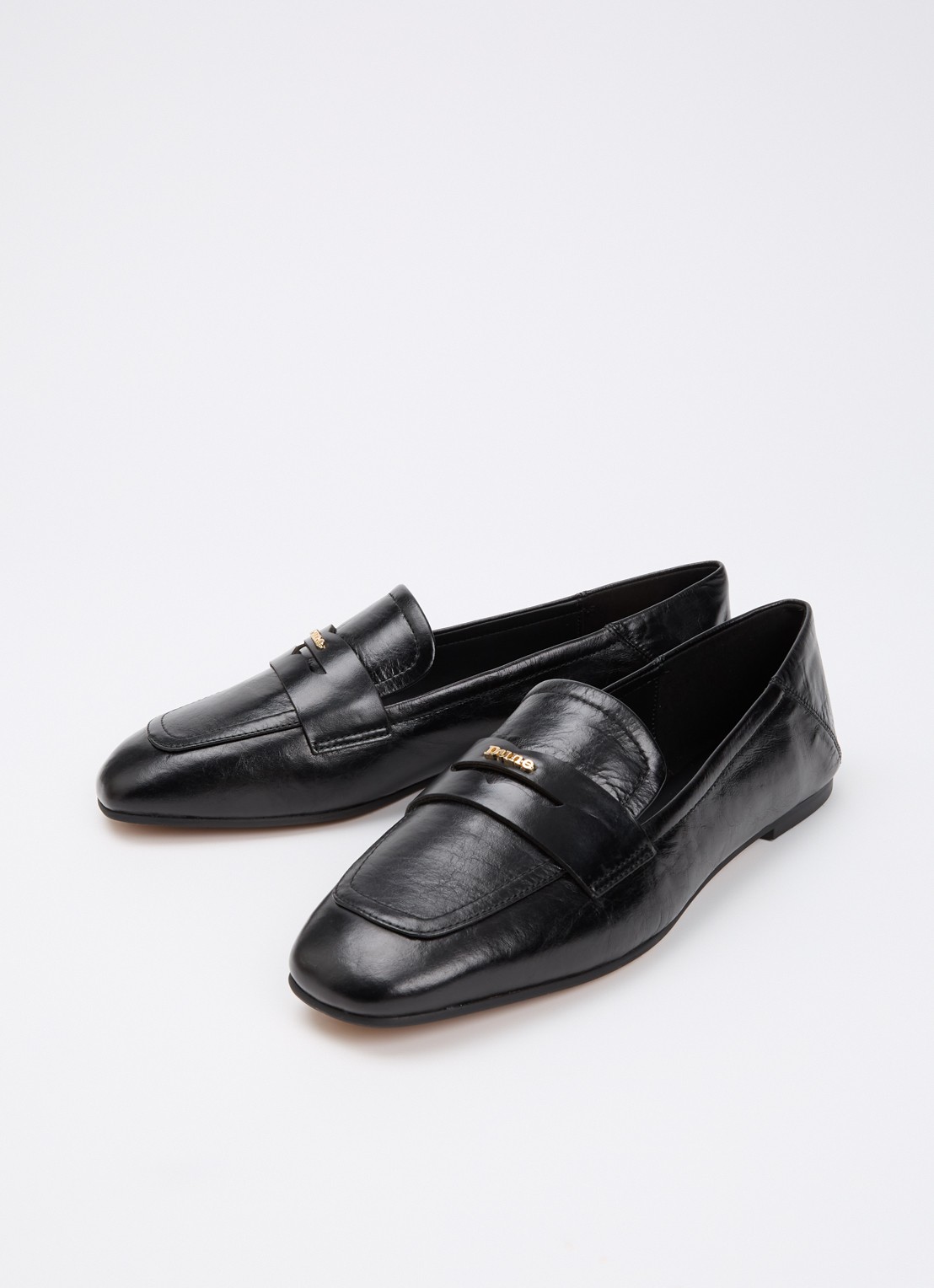 Dune London Glances loafer van leer - detail 3 zwart
