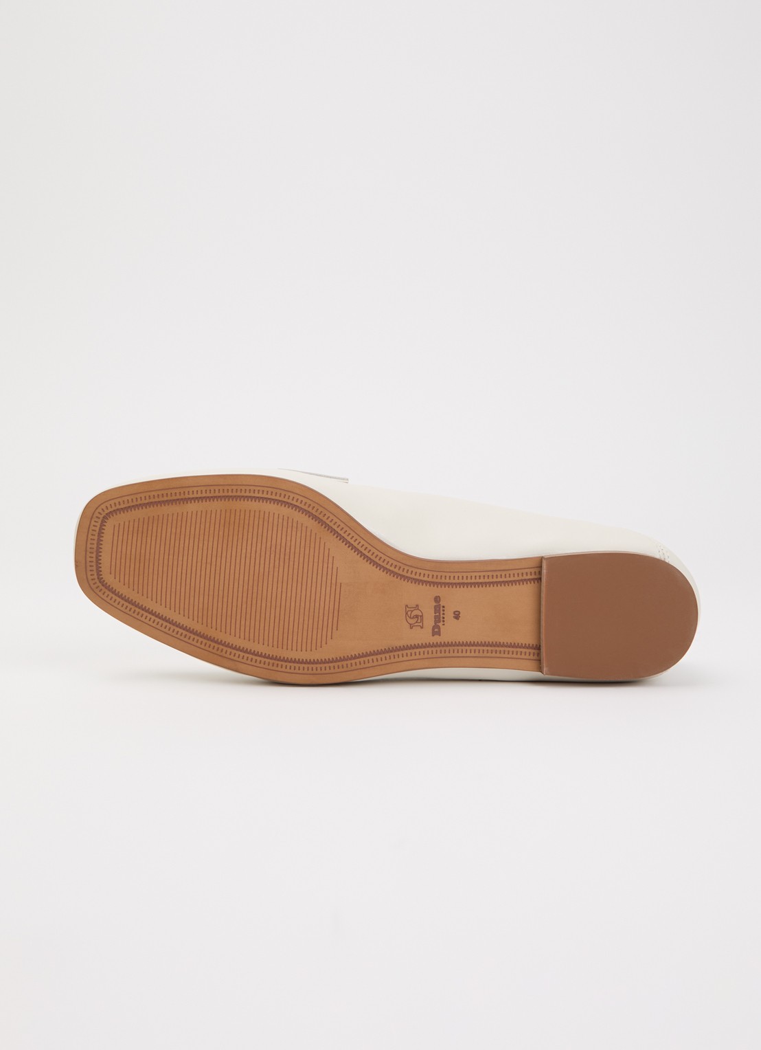 Dune London Glances loafer van leer - detail 3 wit