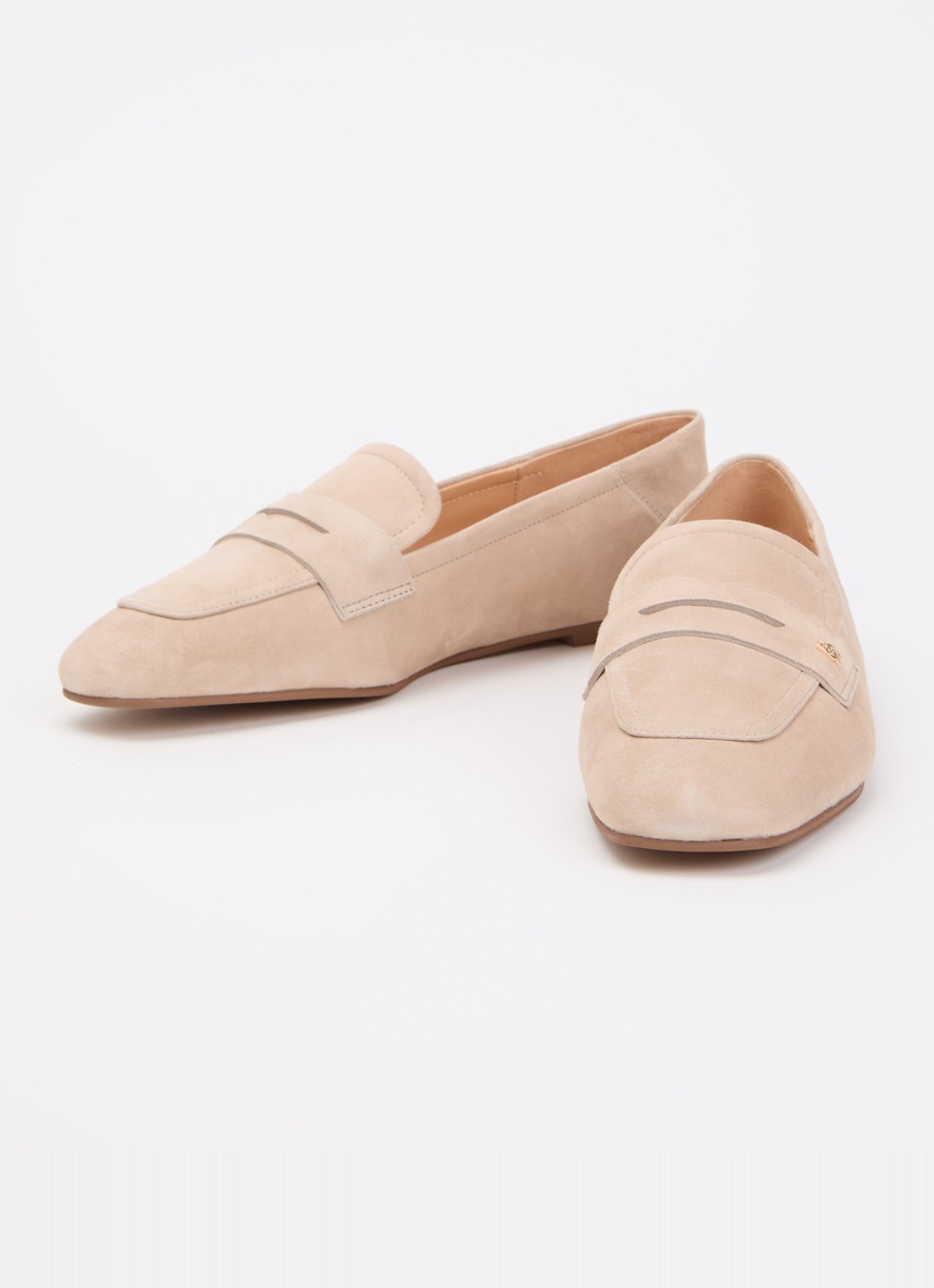 Dune London Glances loafer van leer - detail 3 beige