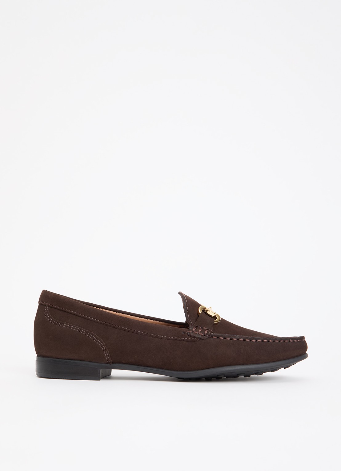 Dune London Glena loafer - voorkant 2 donkerbruin
