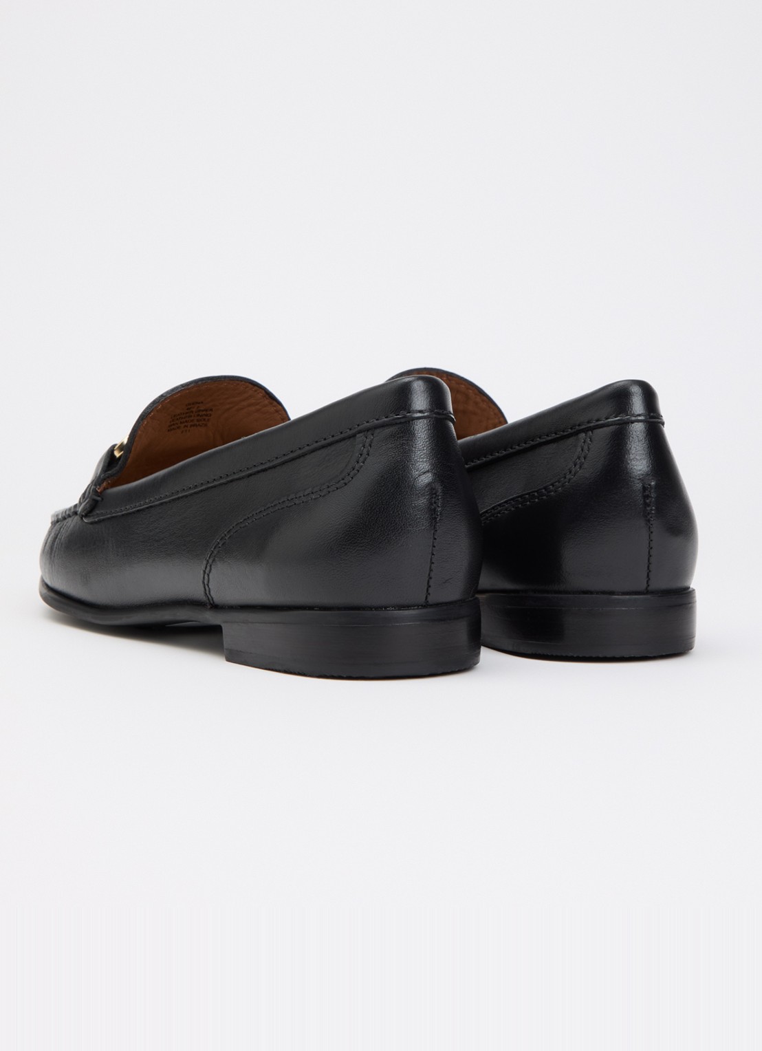 Dune London Glena loafer - achterkant diepzwart