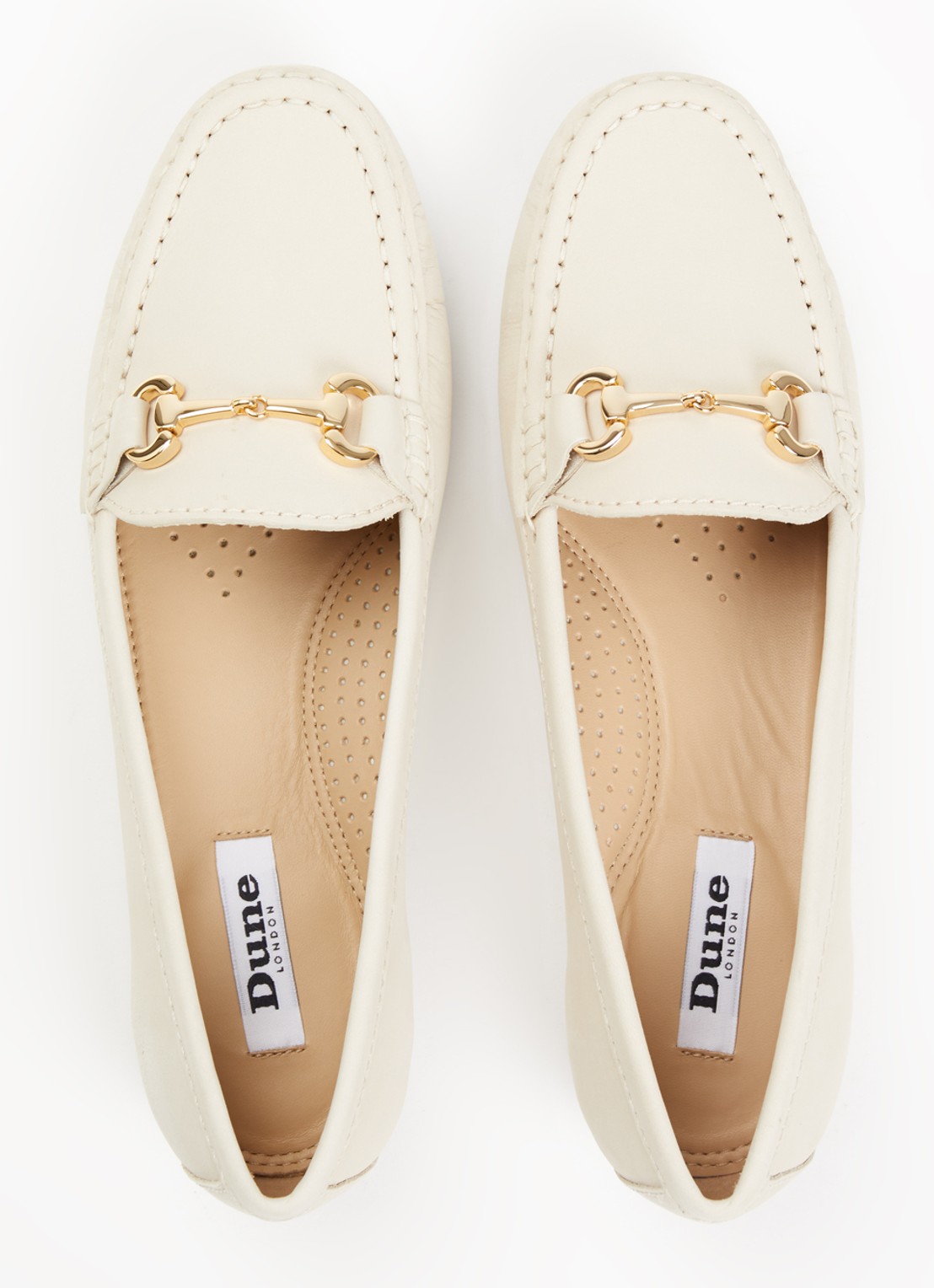 Dune London Glenniee loafer van suède - detail 4 creme