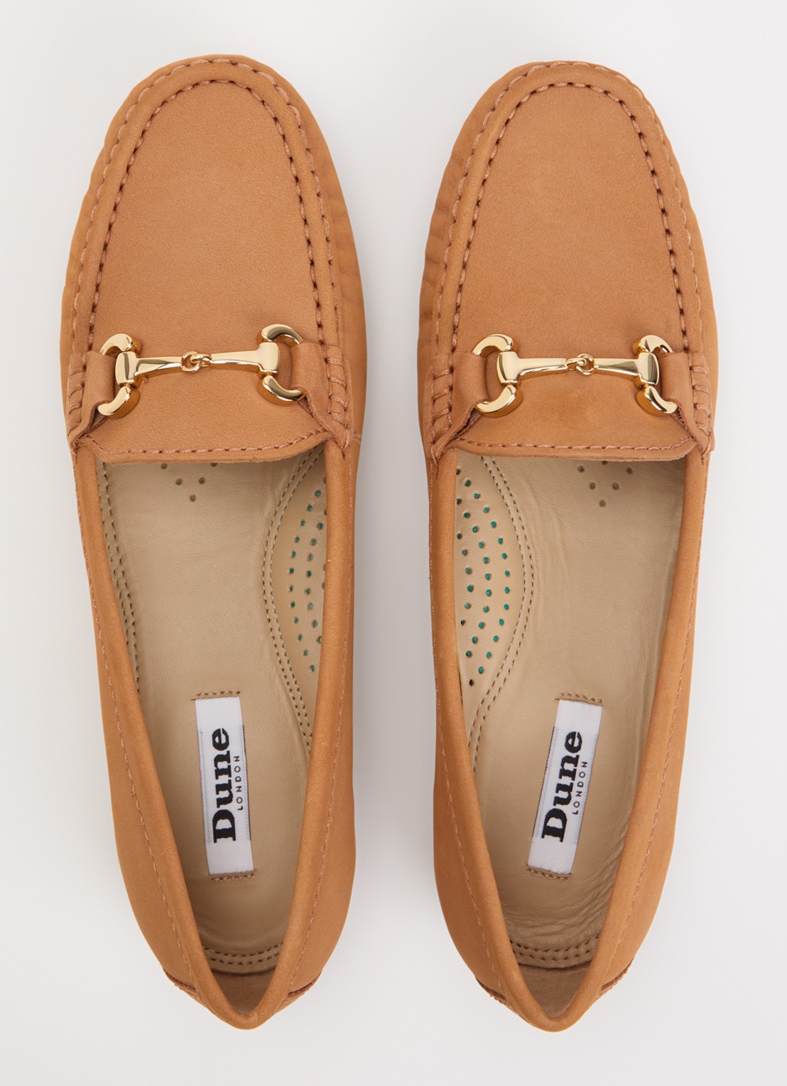 Dune London Glenniee loafer van suède - detail 4 zand