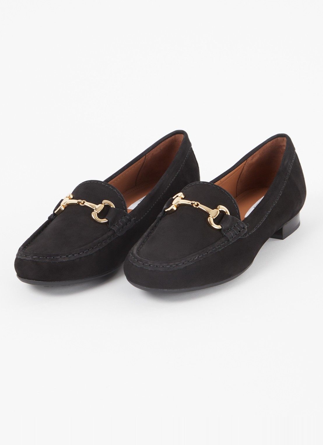 Dune London Glenniee loafer van suède - detail 2 zwart