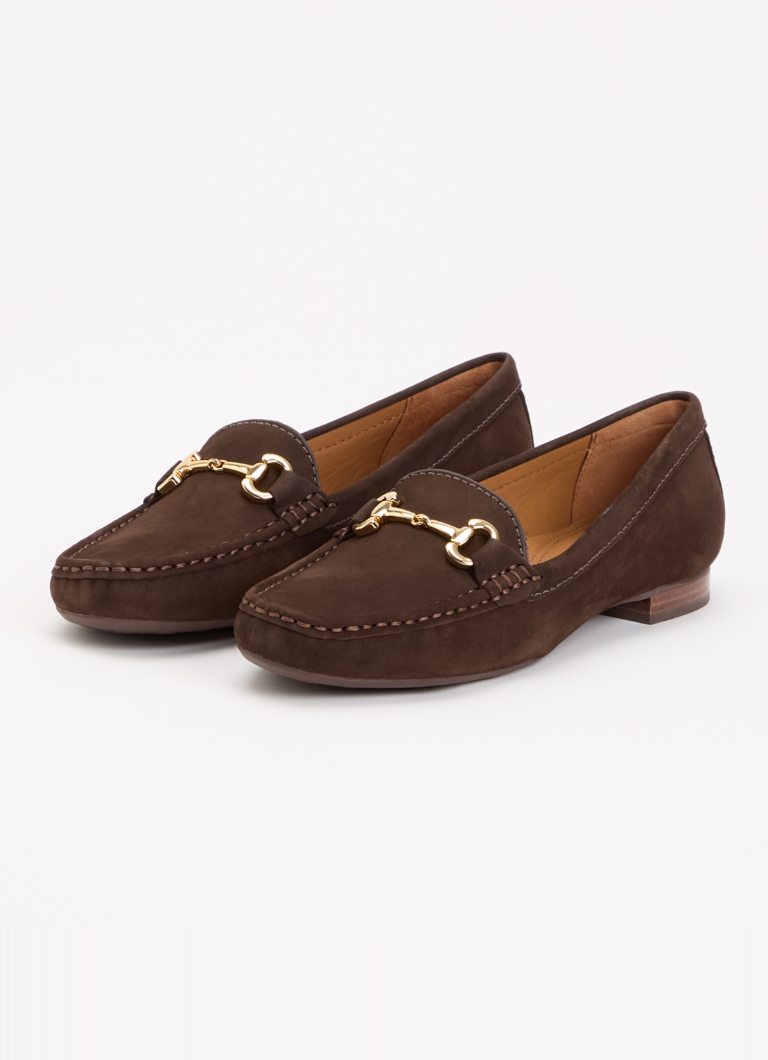 Dune London Glenniee loafer van suède - detail 3 donkerbruin
