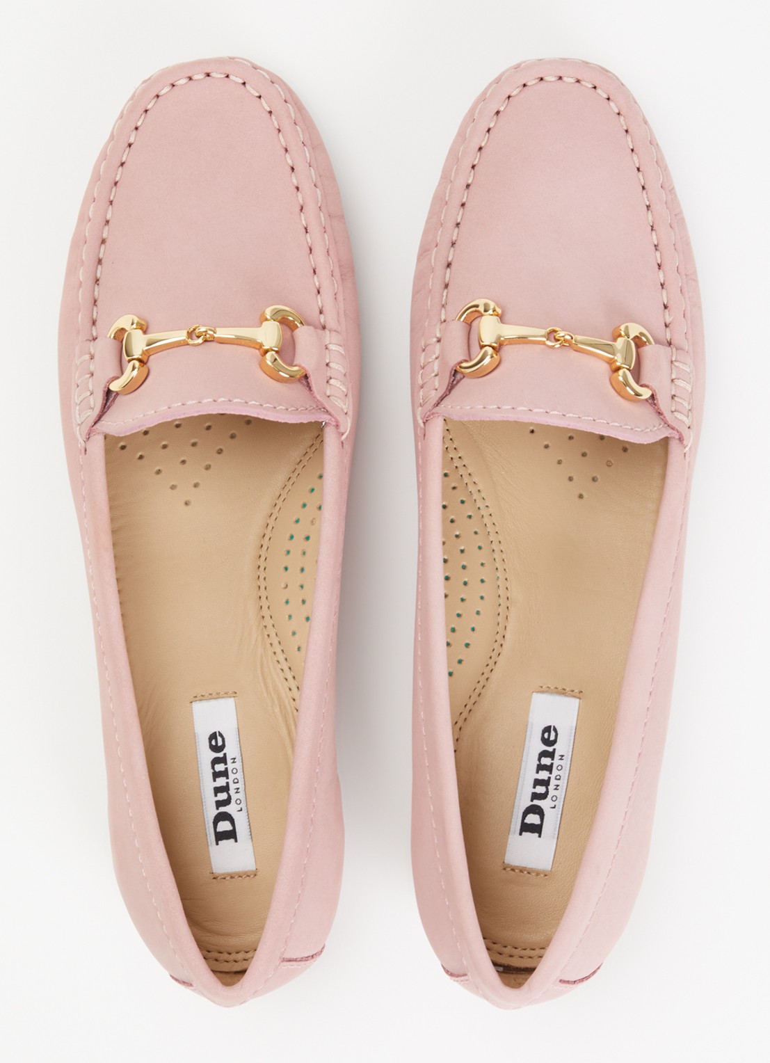 Dune London Glenniee loafer van suède - detail 4 lichtroze