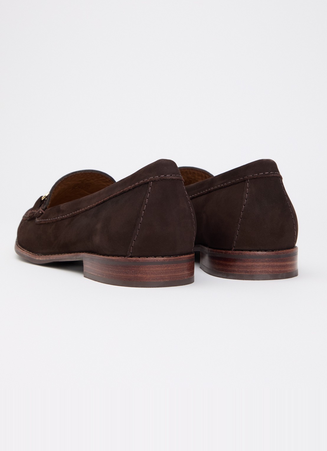 Dune London Glenny loafer van leer - achterkant 4 bruin