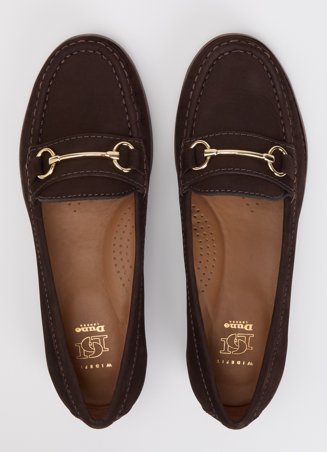 Dune London Glenny loafer van leer - detail 2 bruin