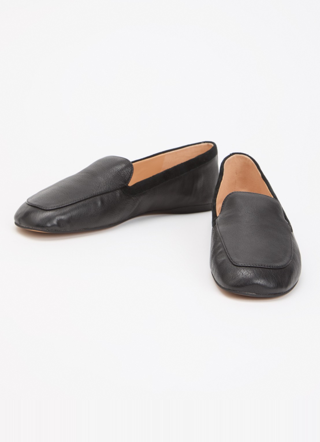 Dune London Gosette loafer van leer met details van suède - detail 3 zwart