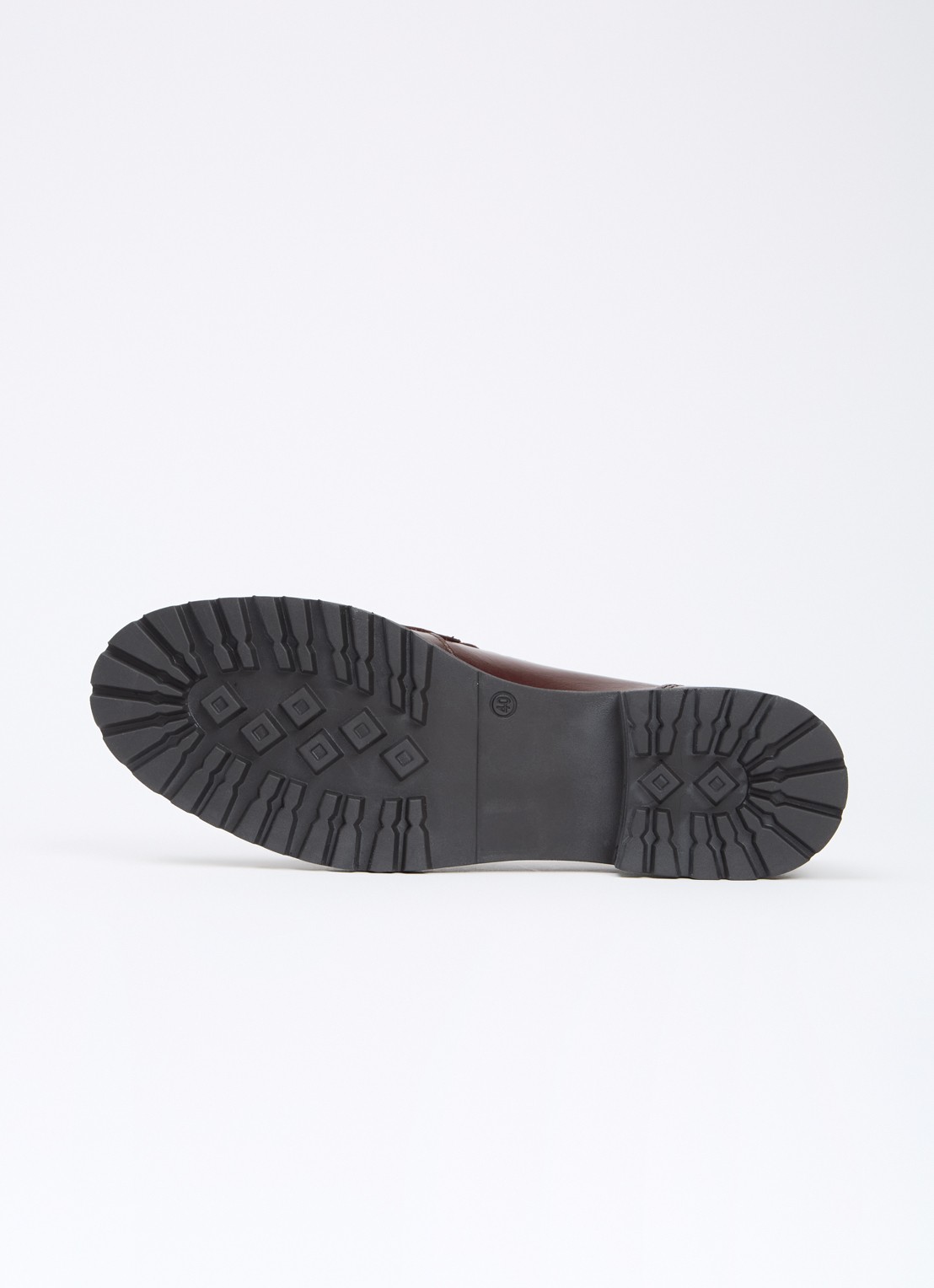 Dune London Gracelyn loafer van leer  - detail 5 roodbruin