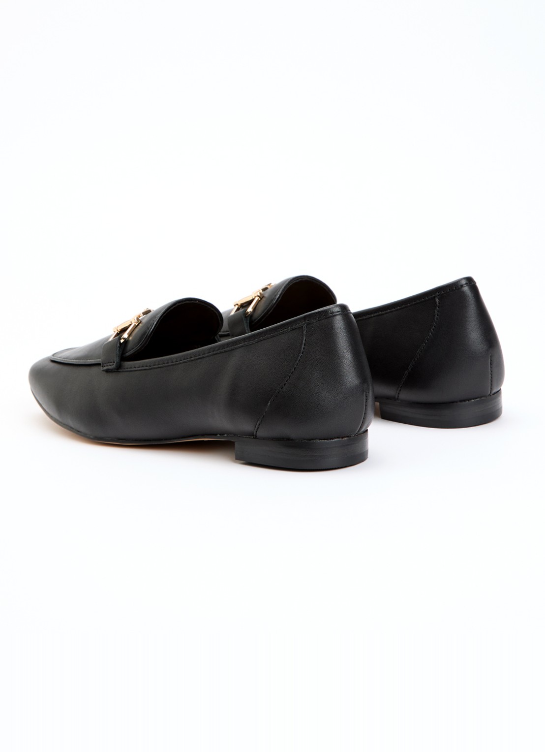 Dune London Grained loafer - achterkant zwart