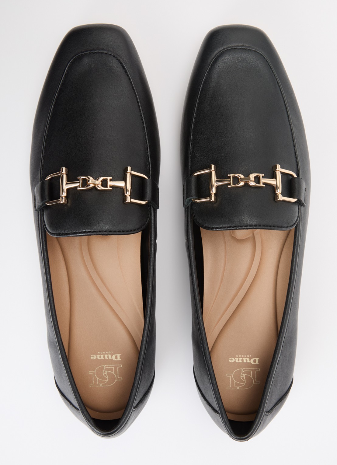Dune London Grained loafer - detail 4 zwart