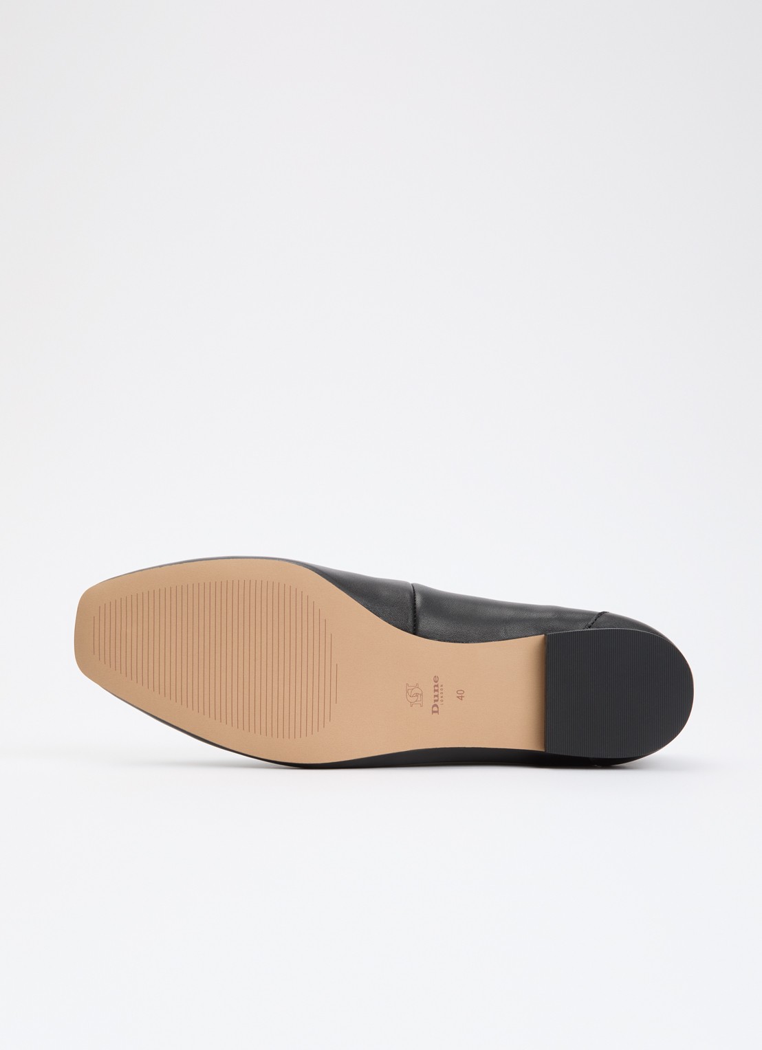 Dune London Grained loafer - detail 5 zwart