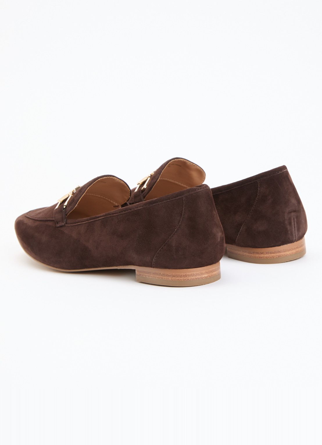 Dune London Grained loafer - achterkant 5 donkerbruin