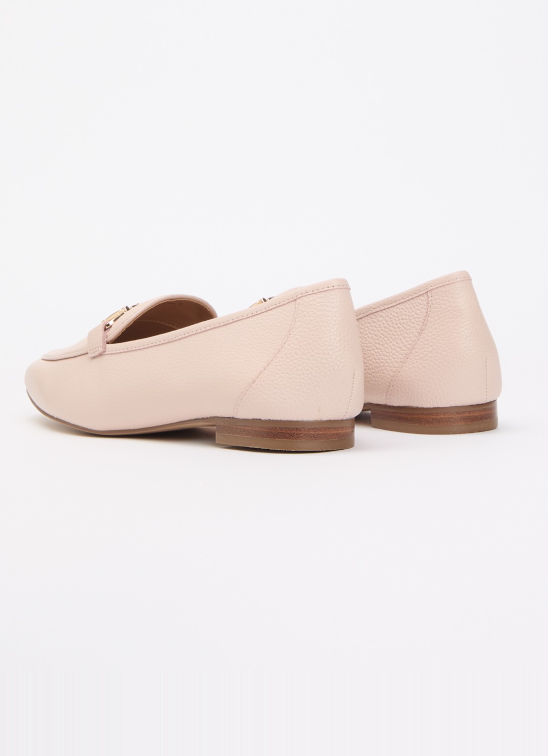 Dune London Grained loafer - achterkant 5 lichtroze