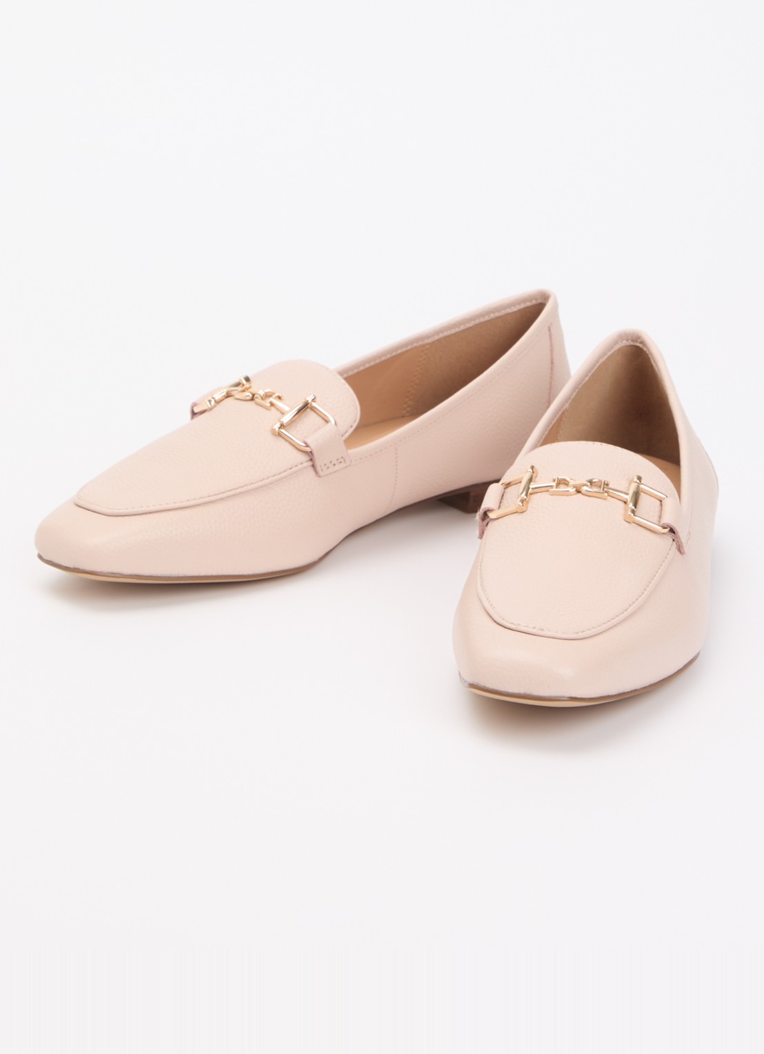 Dune London Grained loafer - detail 2 lichtroze