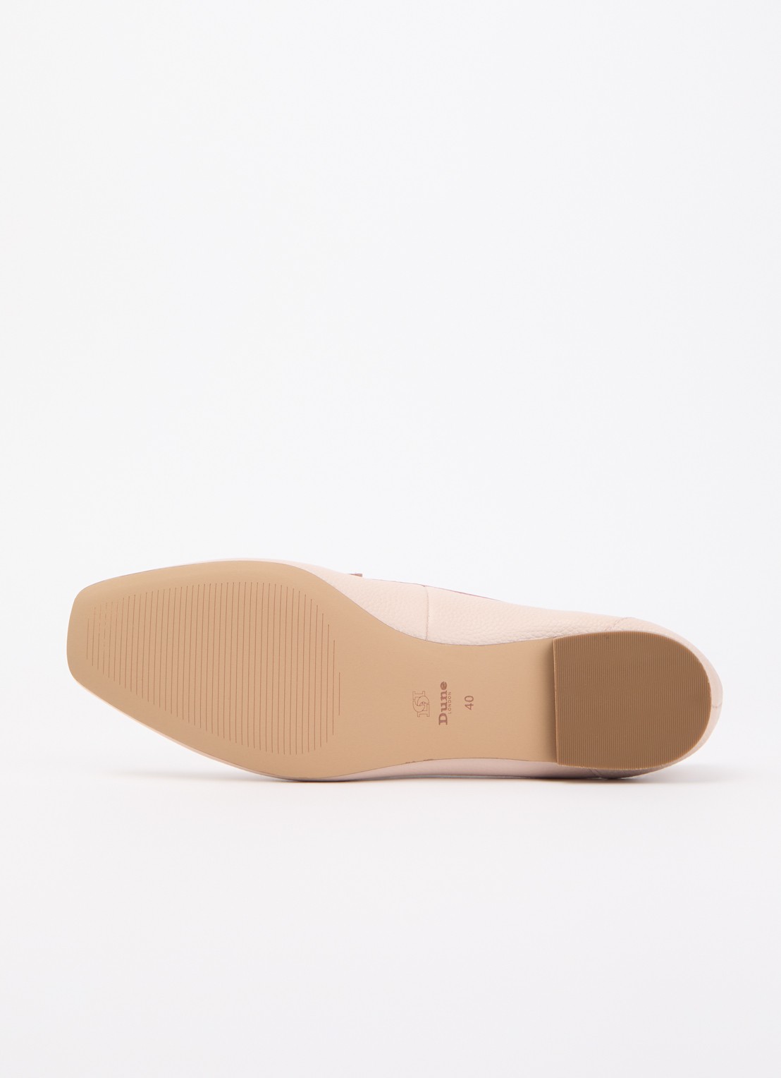 Dune London Grained loafer - detail 4 lichtroze