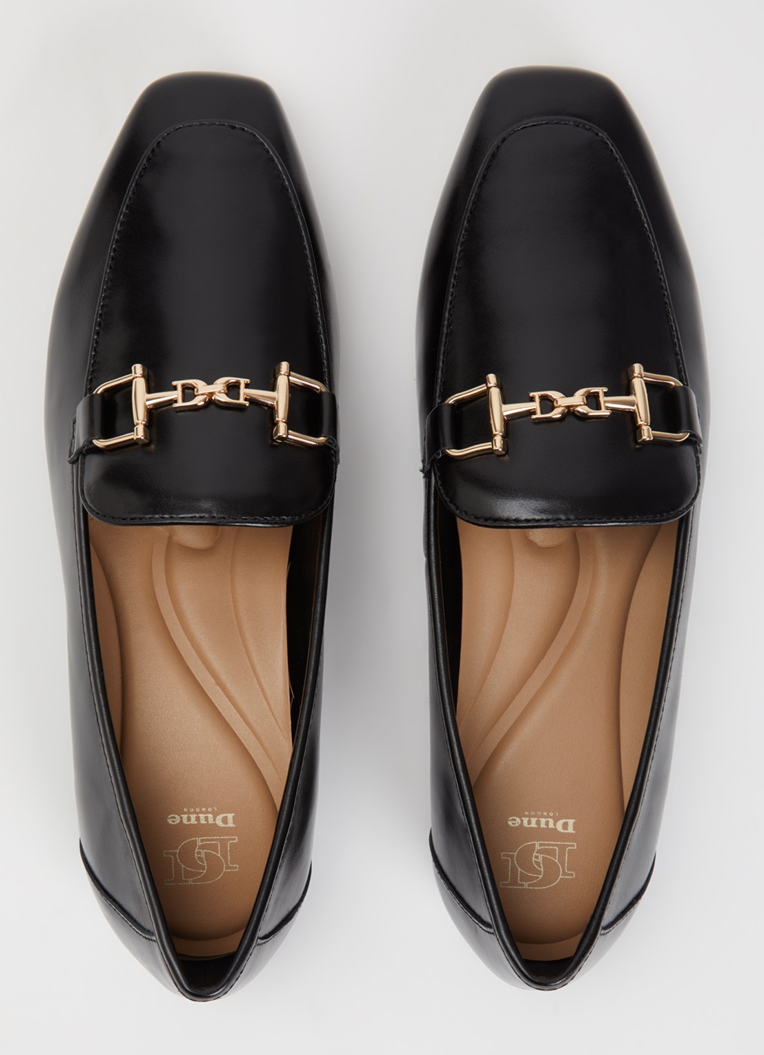 Dune London Grained loafer - detail 4 diepzwart