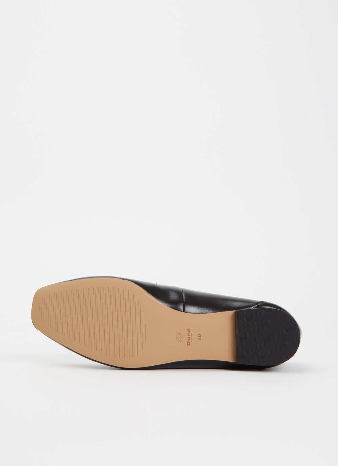 Dune London Grained loafer - detail 5 diepzwart