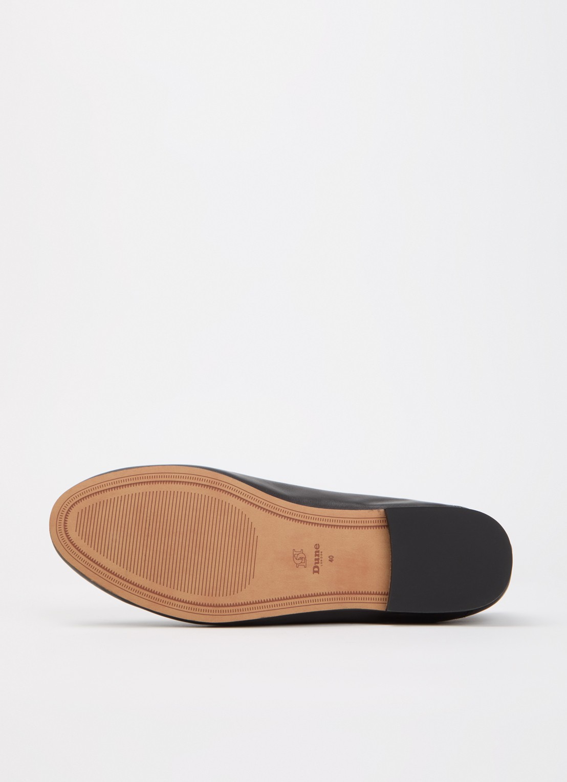 Dune London Greya loafer van leer met gespdetail - detail 3 zwart