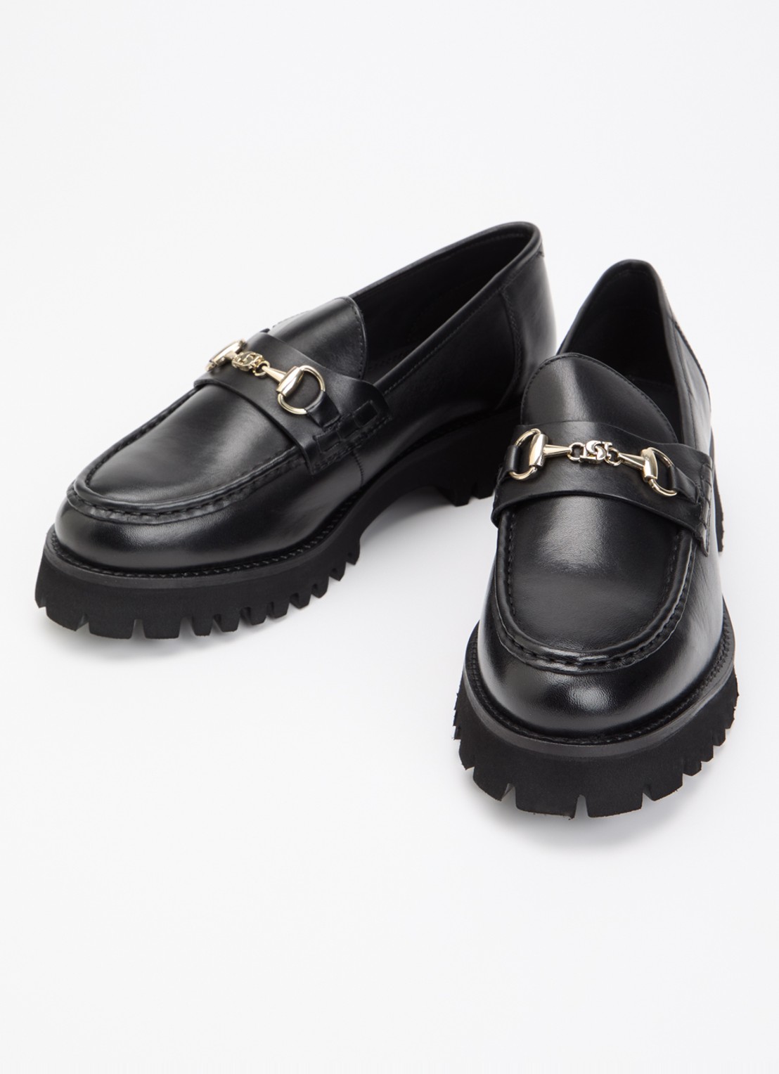 Dune London Grissinis T loafer - detail zwart