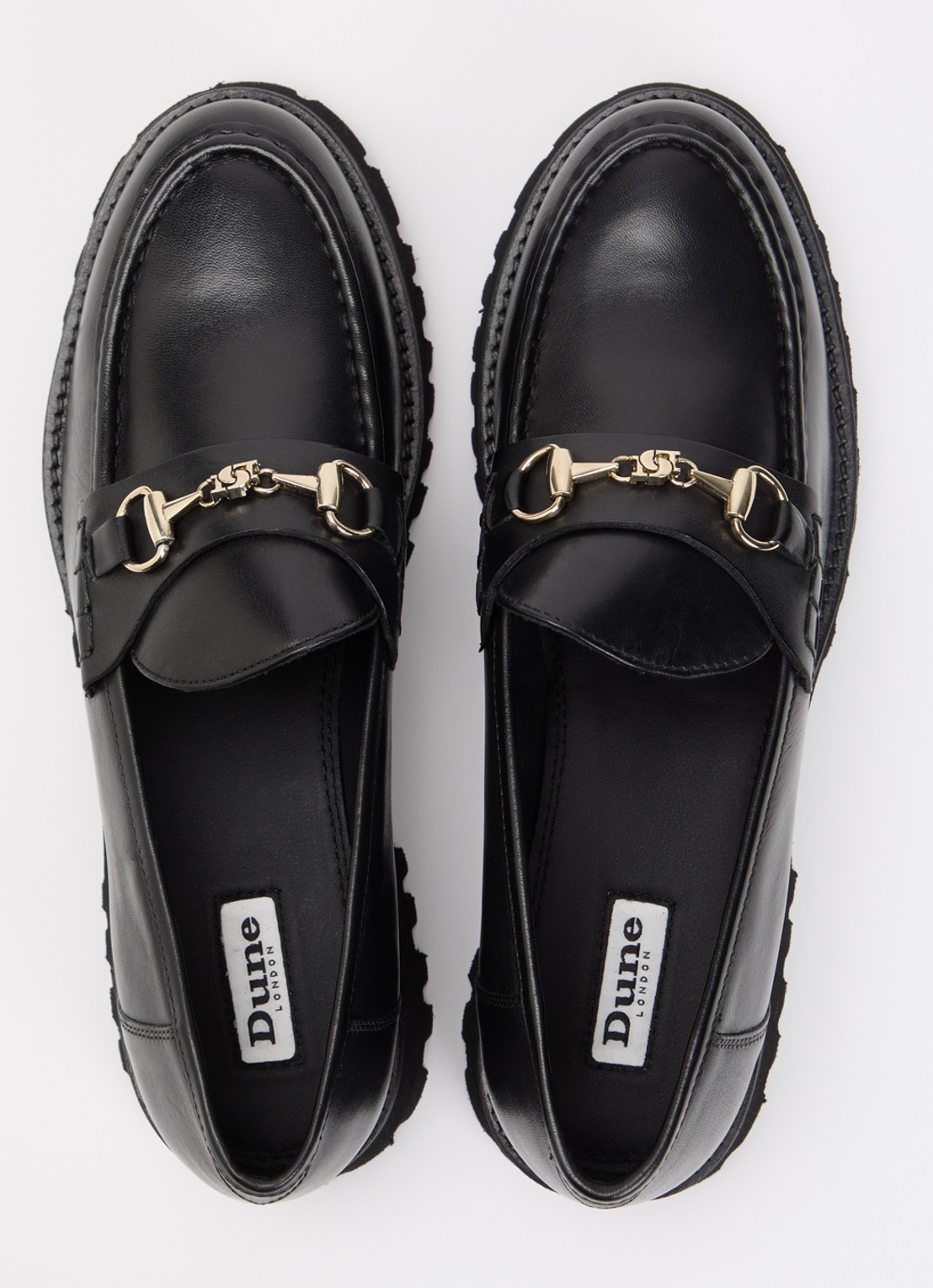 Dune London Grissinis T loafer - detail 2 zwart