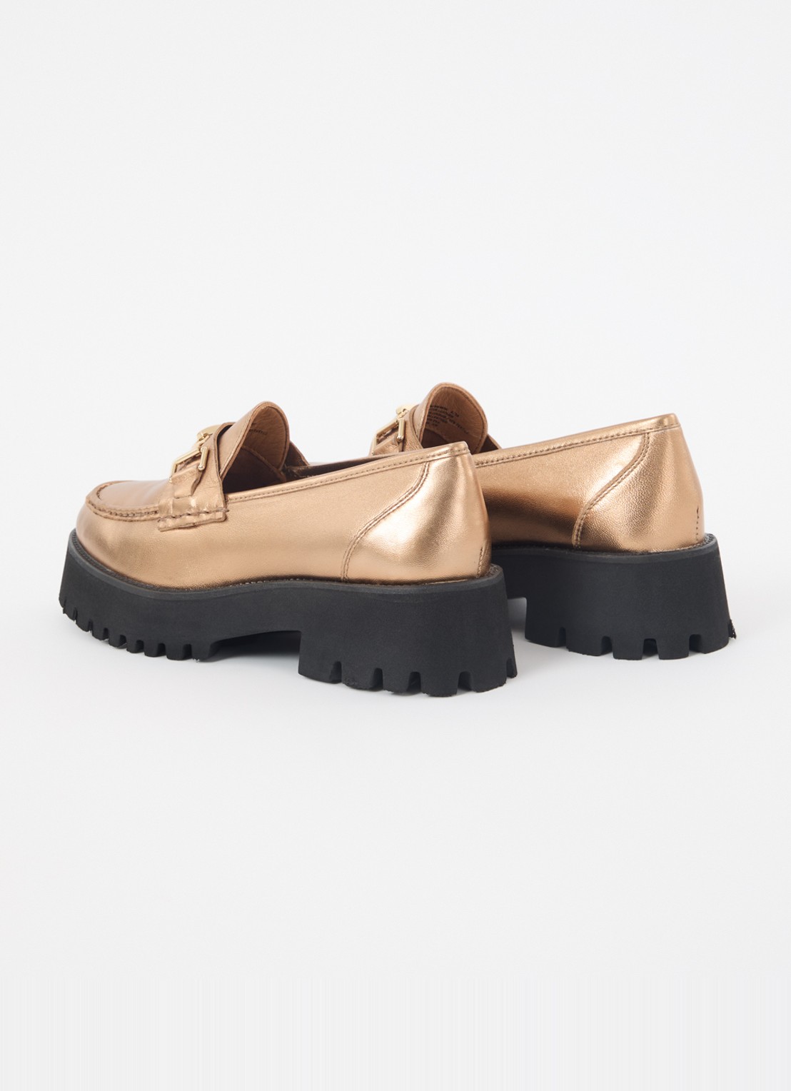 Dune London Groundbreaking loafer van leer - achterkant 2 brons