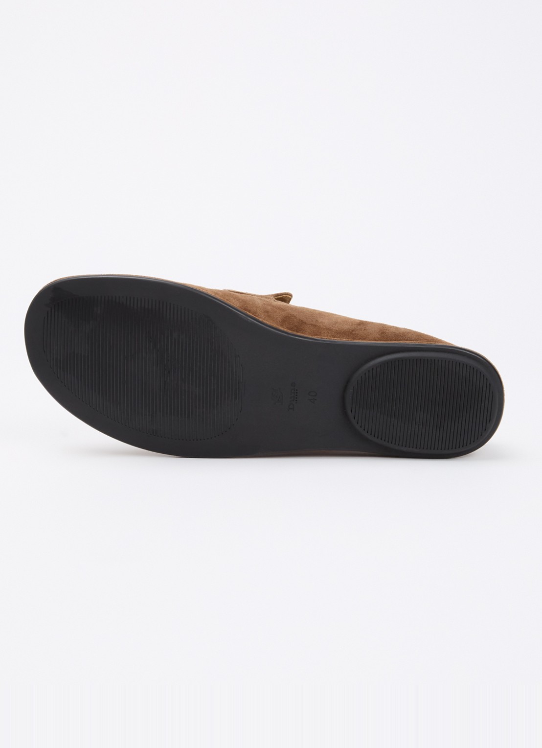 Dune London Grounding loafer van suède - detail 5 cognac