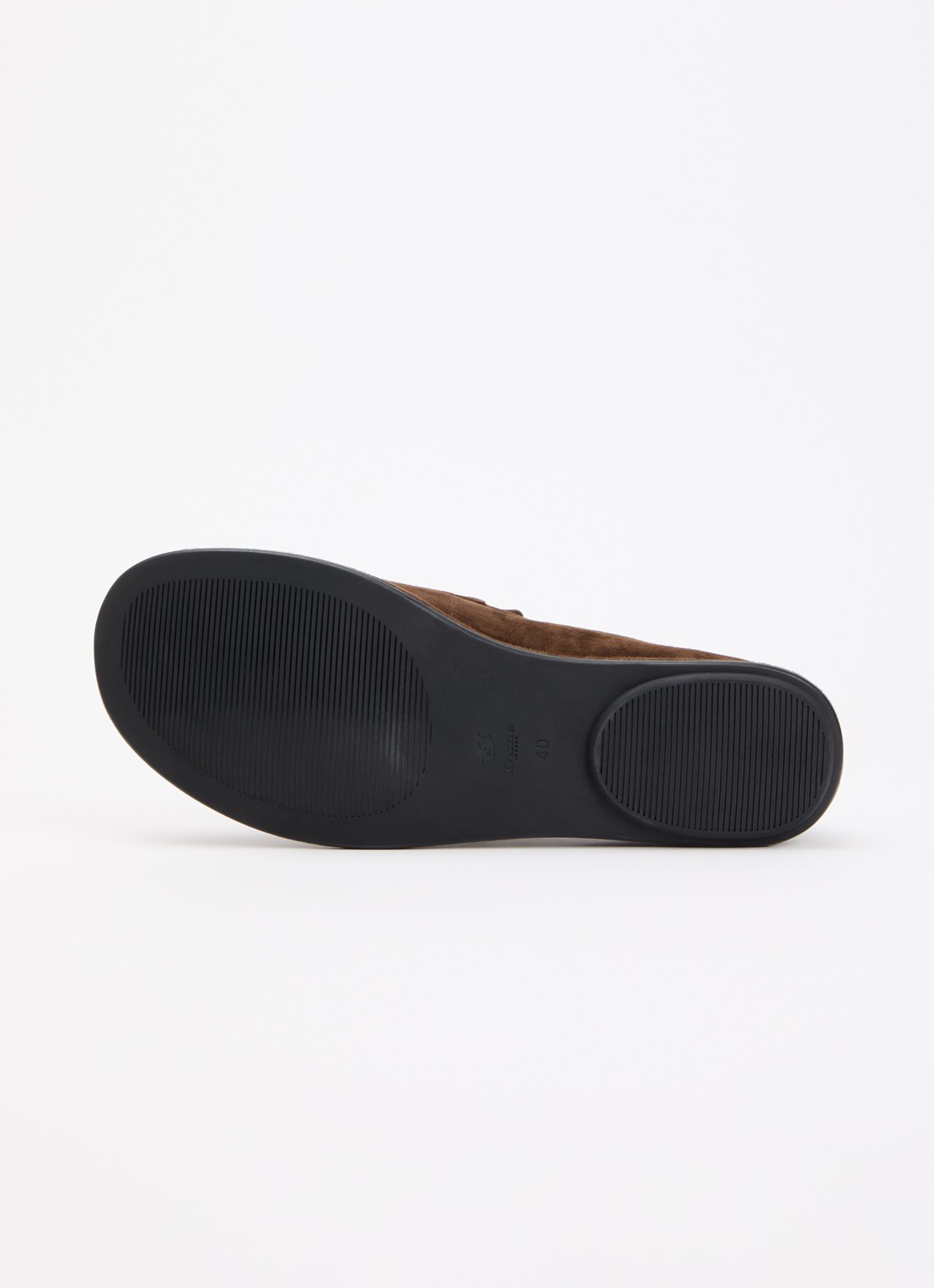 Dune London Grounding loafer van suède - detail 5 donkerbruin