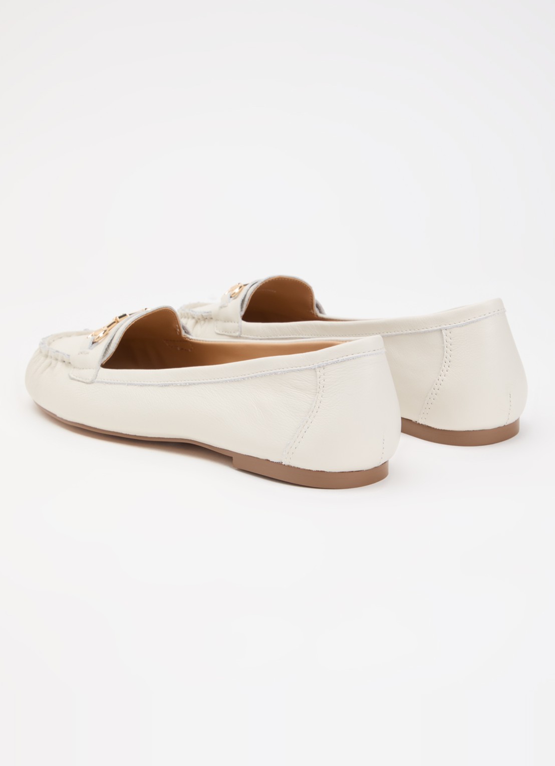 Dune London Guno loafer - achterkant wit