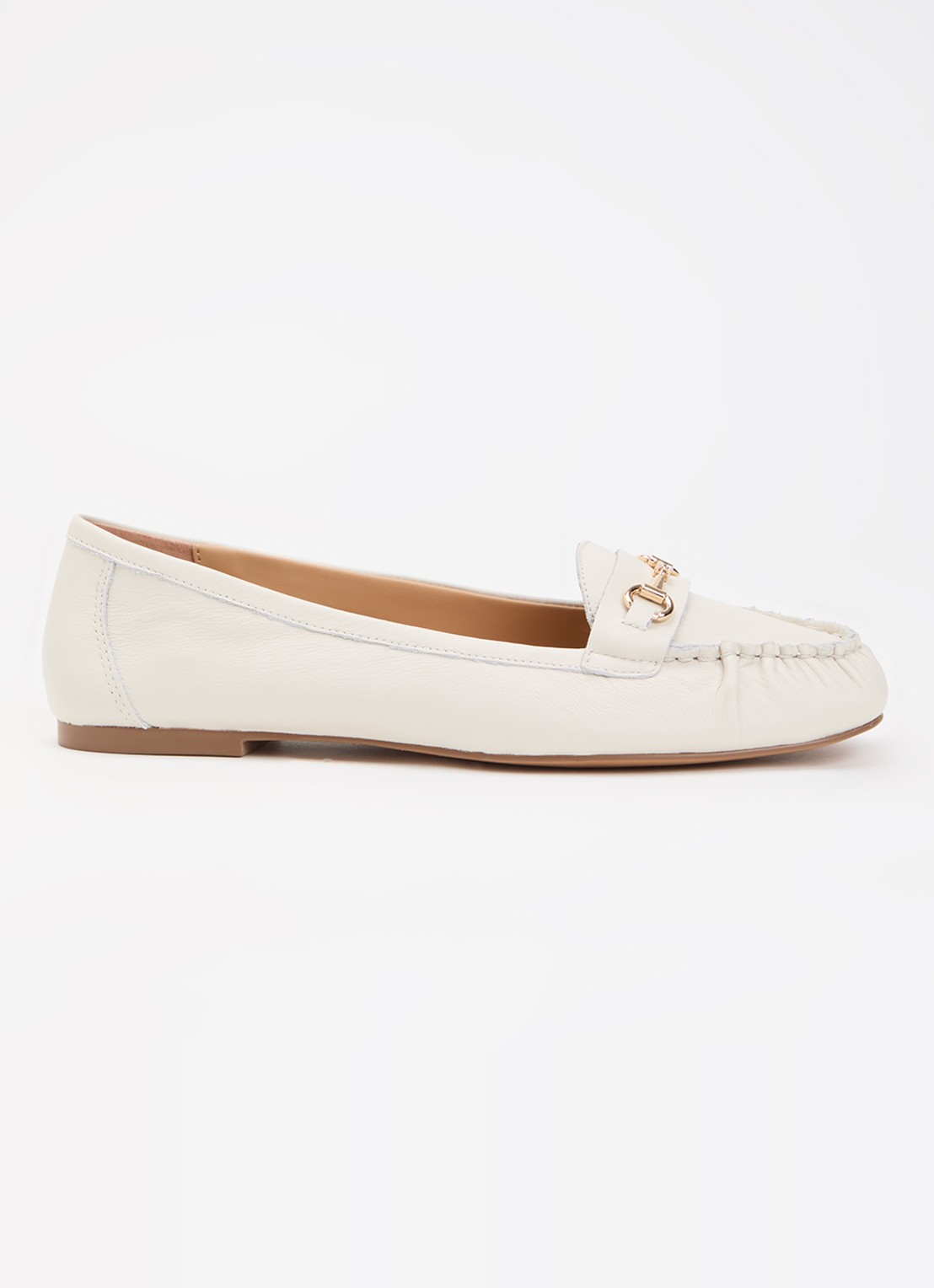 Dune London Guno loafer - voorkant 2 wit