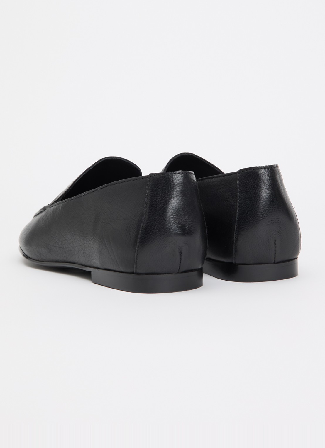Dune London Gurl loafer van leer - achterkant zwart