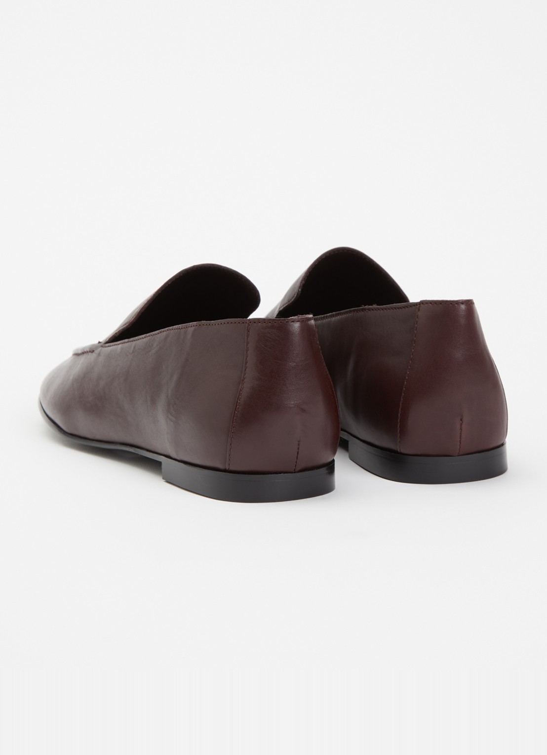 Dune London Gurl loafer van leer - achterkant 2 bordeauxrood