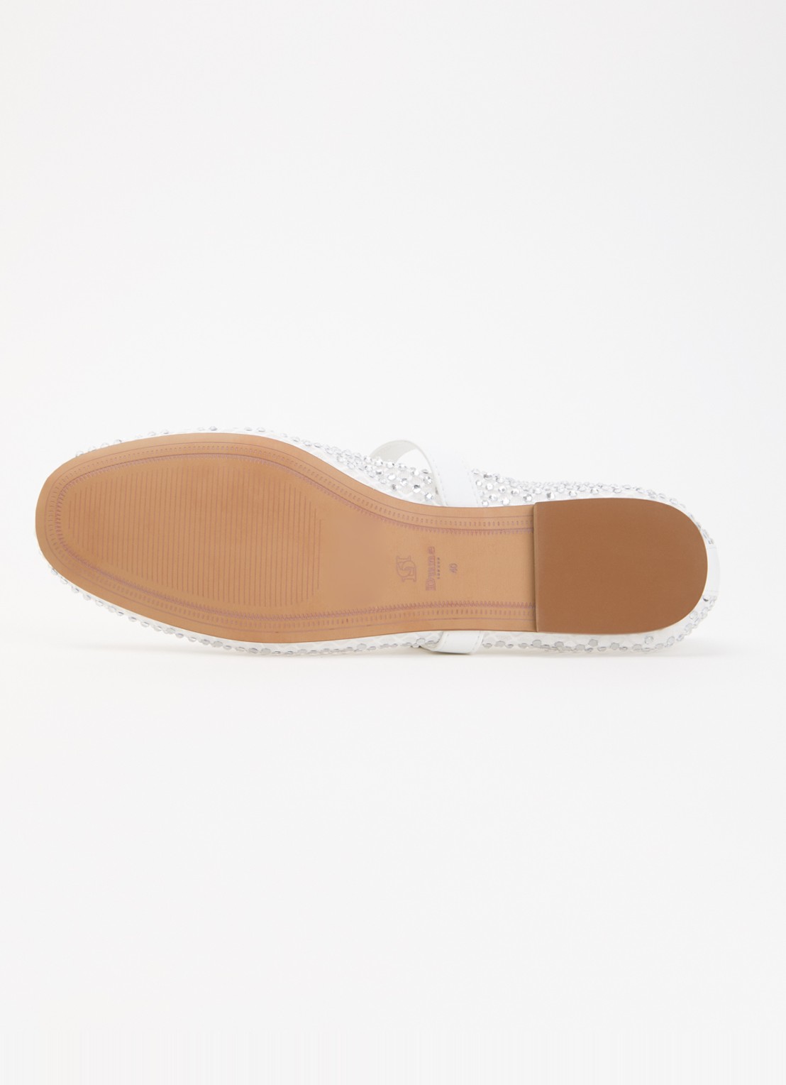 Dune London Haislee ballerina met gestrikt detail - detail 5 wit
