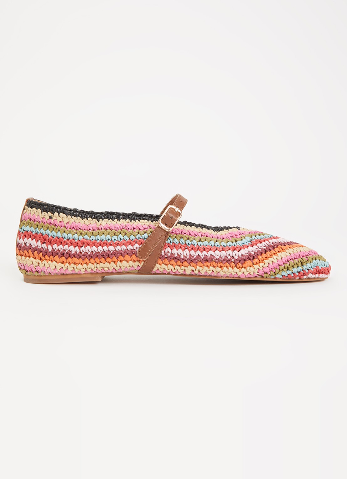 Dune London Haloha ballerina - voorkant 2 multicolor