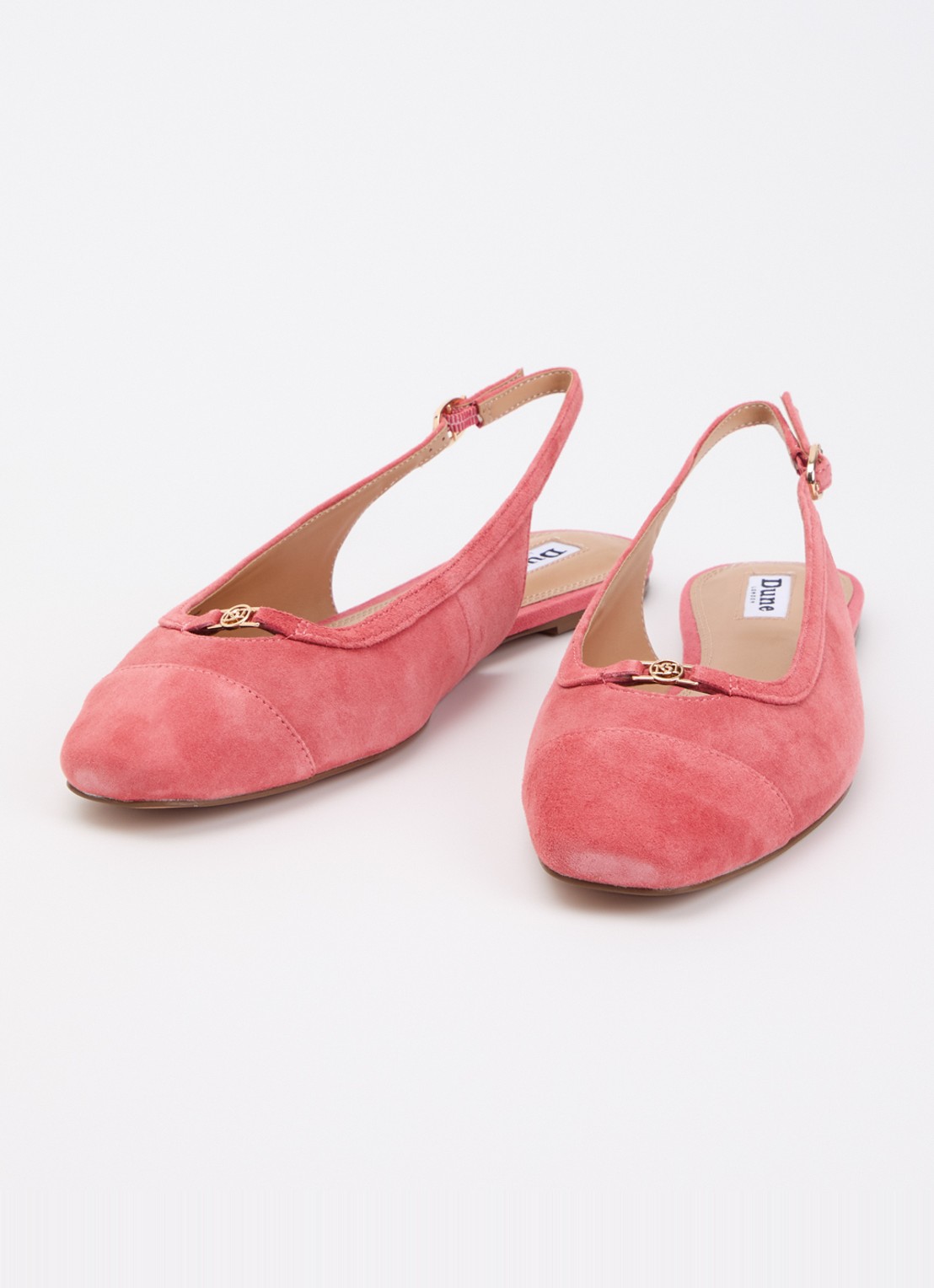 Dune London Hanna slingback van suède - detail 3 oudroze