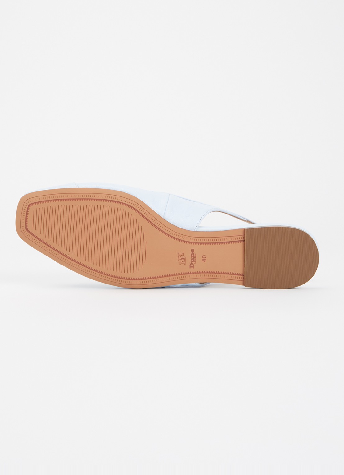 Dune London Hanna slingback van suède - detail 5 lichtblauw