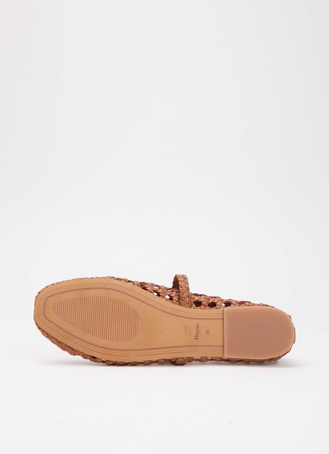 Dune London Hazella ballerina van leer - detail 5 bruin